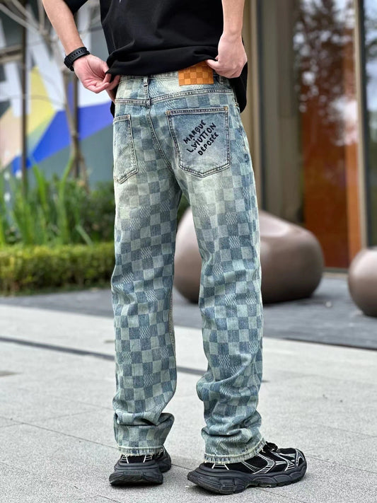 24SS printed jeans